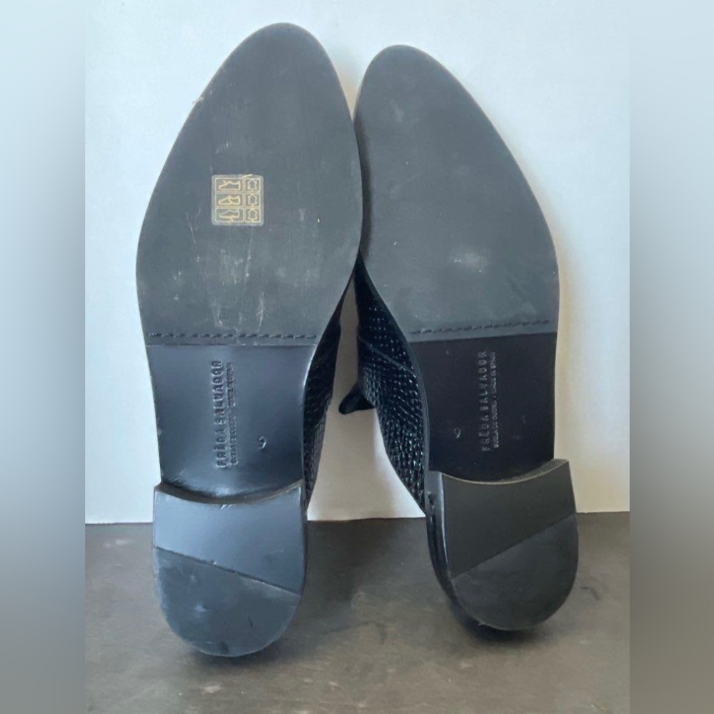Freda Salvador Black croc leather mules - Picture 2 of 6